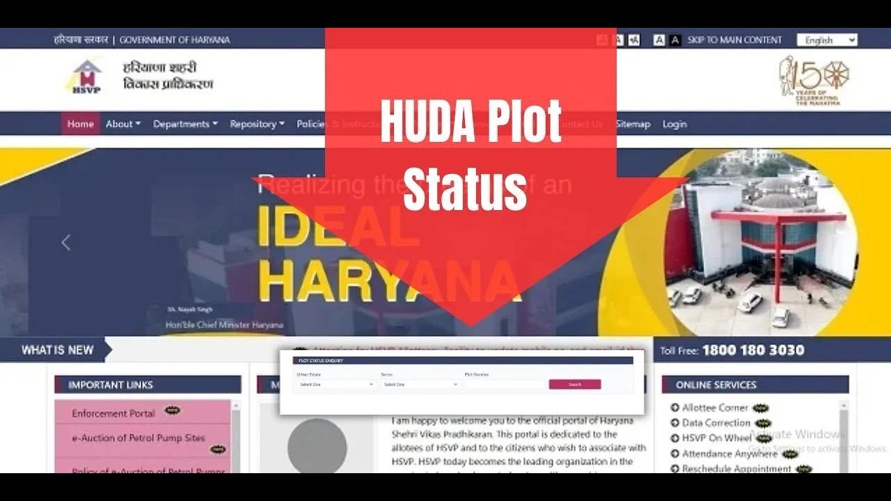 HUDA Plot Status Check Online Sector Wise By Application No for 2024