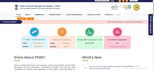 PFMS Portal