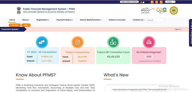 PFMS Portal