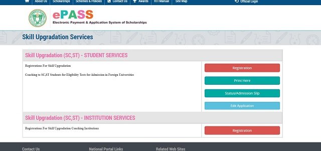 Ts ePass Skill Upgradation Services