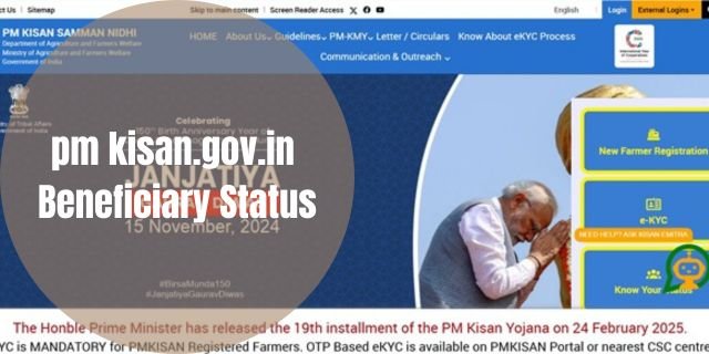 pm kisan.gov.in Beneficiary Status