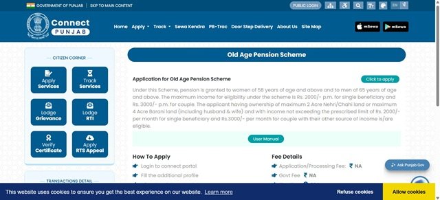 Connect Punjab Website