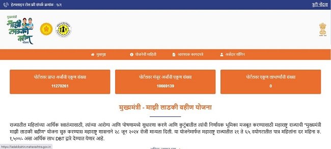 Ladki Bahin website