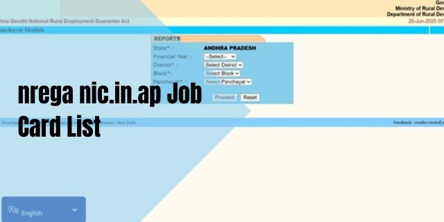 nrega nic.in.ap Job Card List